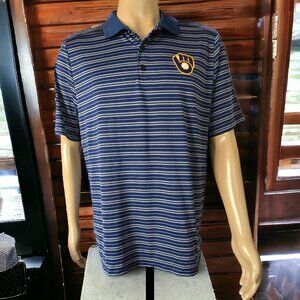 NWOT MLB ( L ) MILWAUKEE BREWERS By General Merchandise Polo